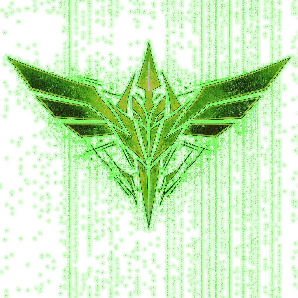 A slightly glitching Rioran symbol